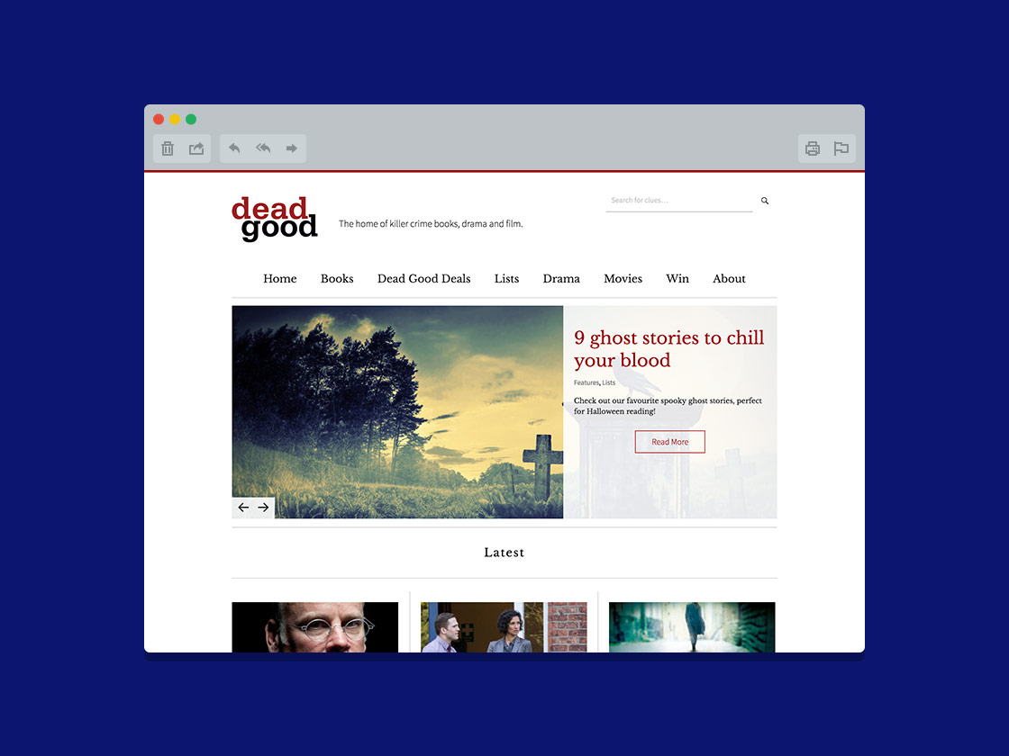 Deadgood Books Website Front