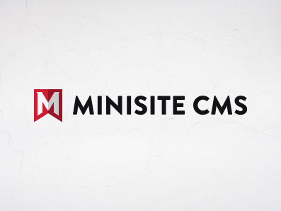 Minisite CMS logo design