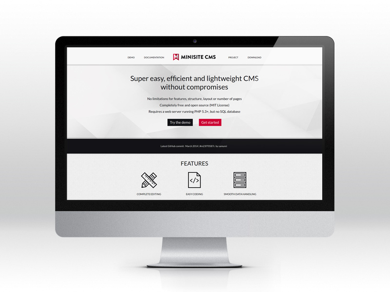 Minisite CMS logo design