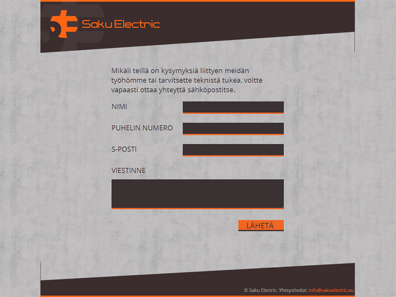 Saku Electric website contact