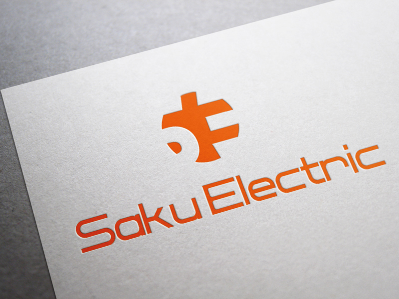 Saku Electric logo design